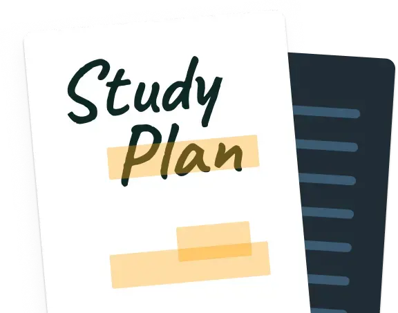Recommended study plan to help you stay on track with learning